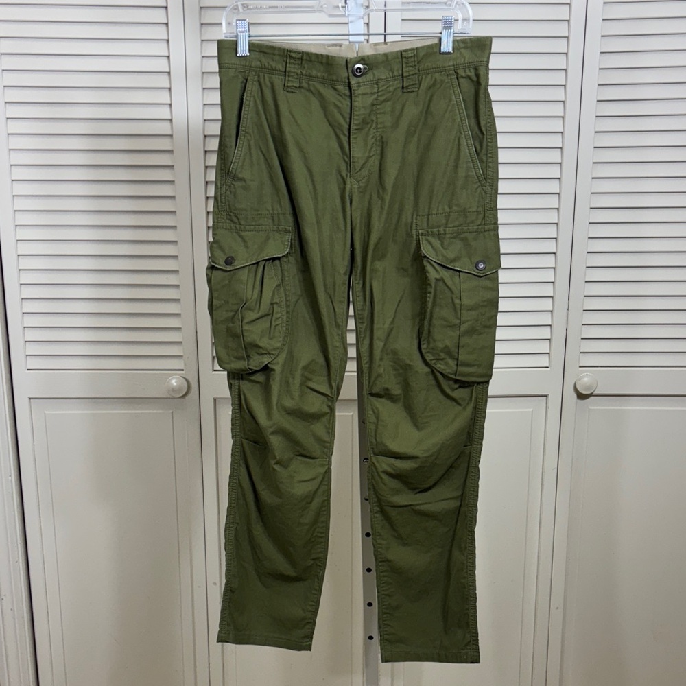 Incotex Women's Green Slim Fit Cargo Pants Size 30